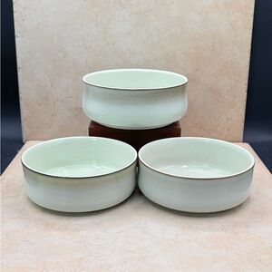 Set Of 3 Denby/Langley Westbury Pattern Individual SALAD BOWLS Made in England